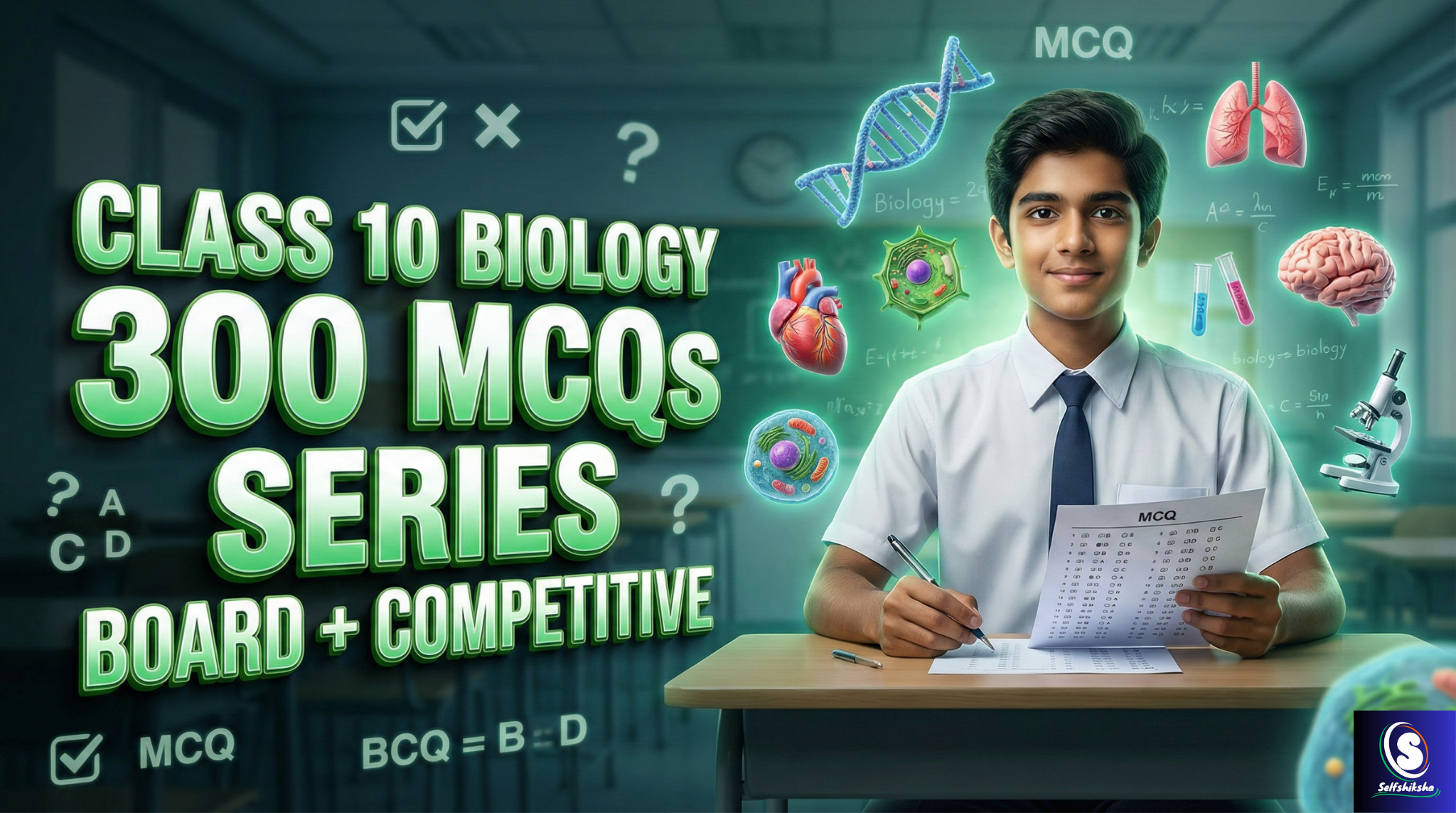 Class 10 Biology 100 MCQ Question Series – NCERT Based