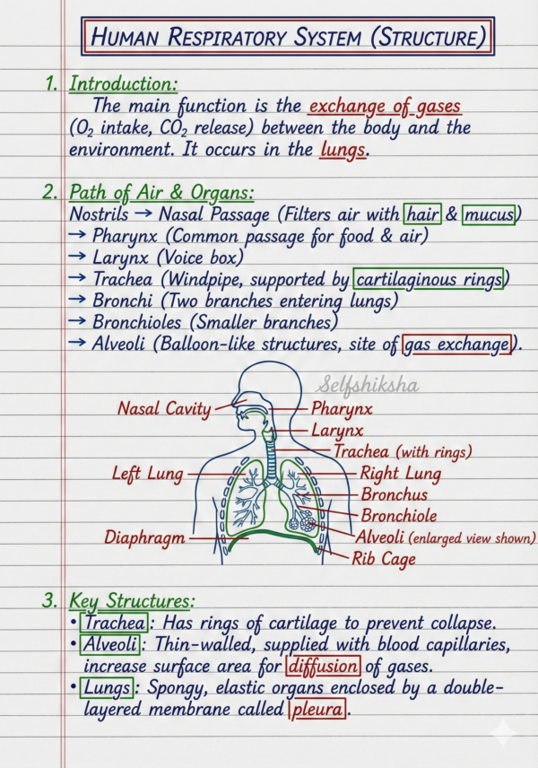 Class 10 Biology Notes PDF (CBSE) | Chapterwise Handwritten Notes