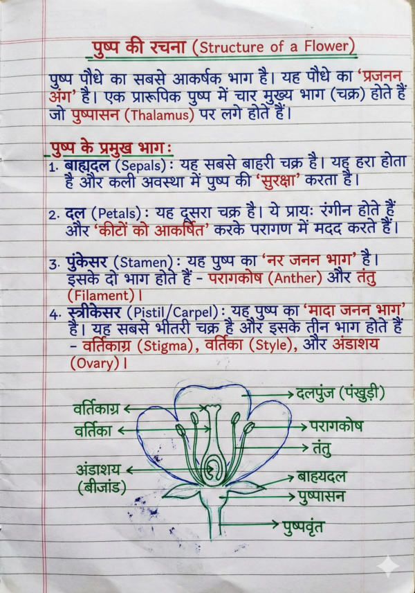 Class 10 Biology Handwritten Notes (NCERT Based) Hindi Medium | Board Exam & Revision Notes (PDF)
