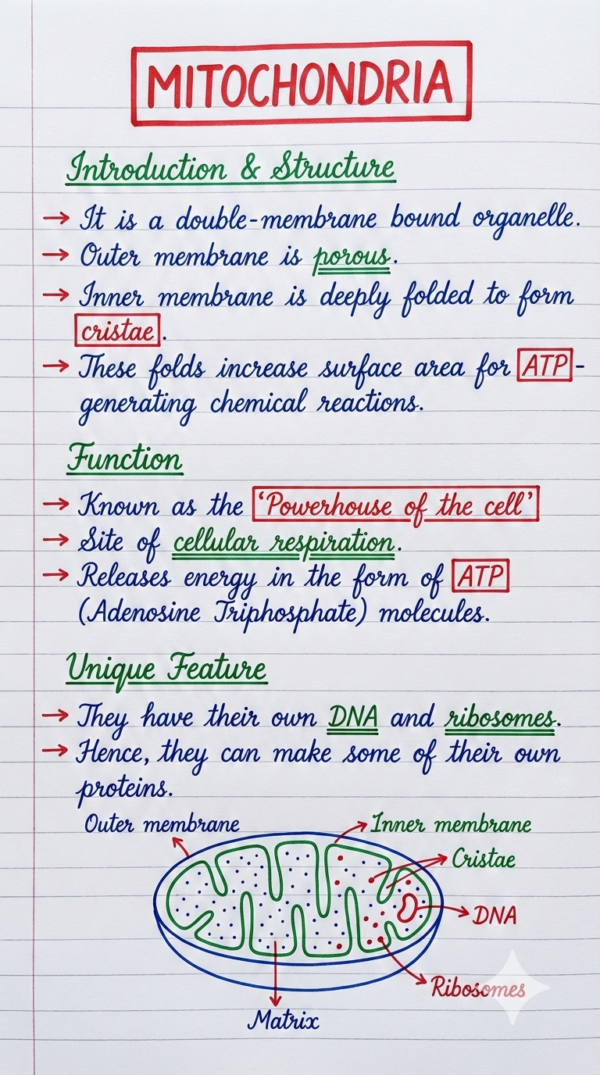 Class 9th Biology Handwritten Notes (CBSE & ICSE)