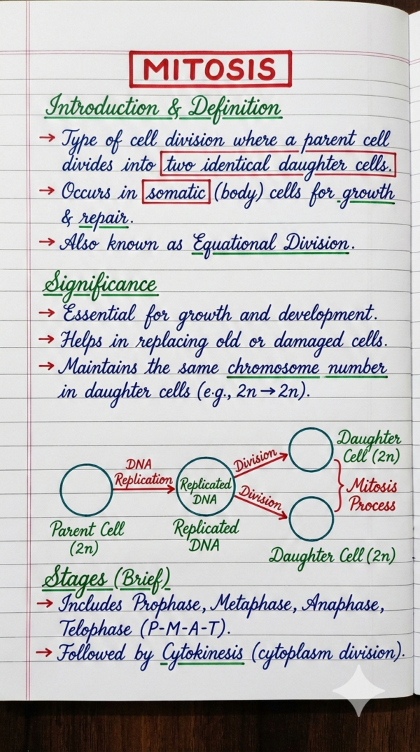 Class 9th Biology Handwritten Notes (CBSE & ICSE)