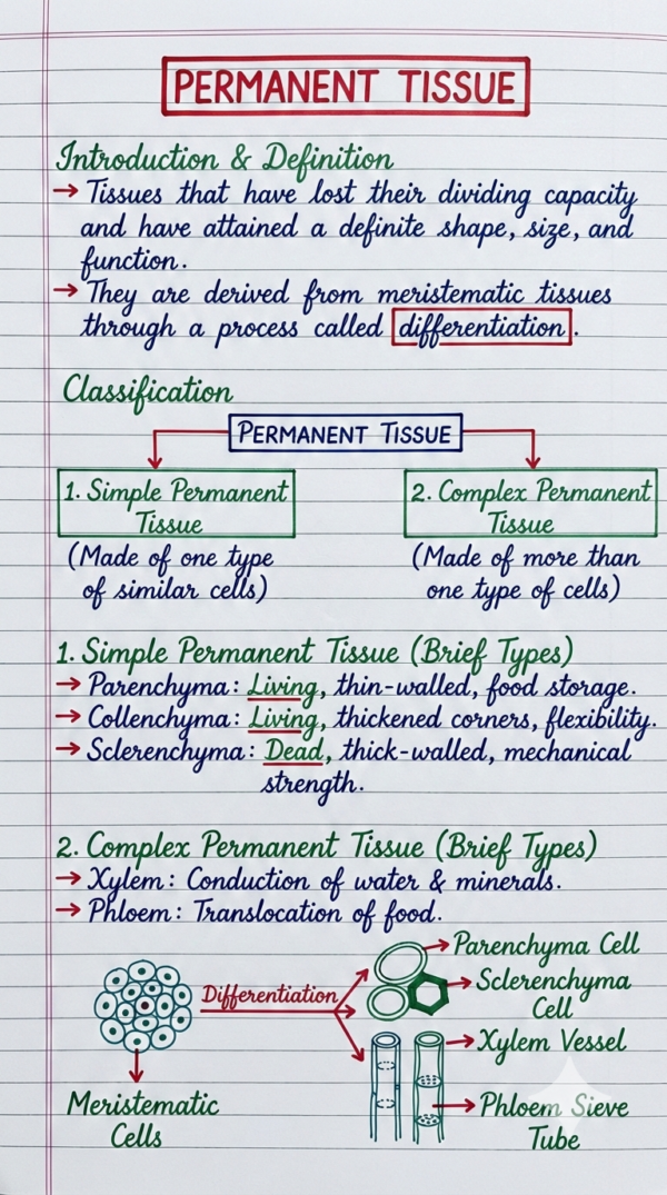 Class 9th Biology Handwritten Notes (CBSE & ICSE)
