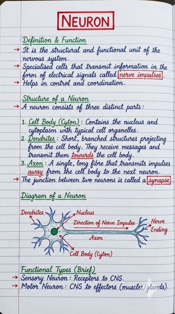 Class 9th Biology Handwritten Notes (CBSE & ICSE)
