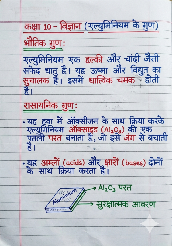 Class 10 Chemistry Notes Hindi Medium | Bihar Board (BSEB) | PDF Notes Chapterwise