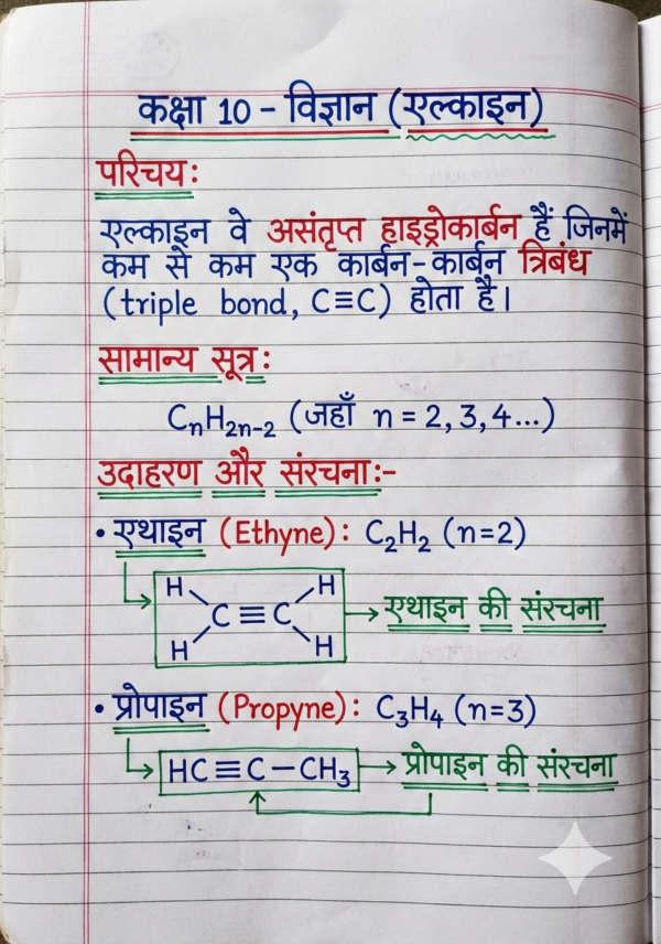 Class 10 Chemistry Notes Hindi Medium | Bihar Board (BSEB) | PDF Notes Chapterwise