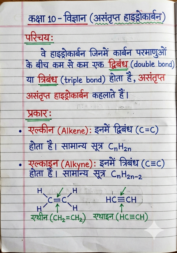 Class 10 Chemistry Notes Hindi Medium | Bihar Board (BSEB) | PDF Notes Chapterwise