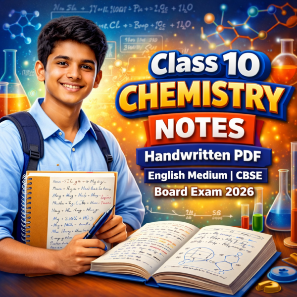 Class 10 Chemistry Handwritten Notes | CBSE English Medium PDF Class 10 Chemistry Handwritten Notes PDF CBSE English Medium for Board Exam