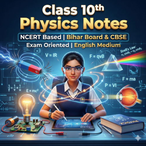 Class 10th Physics Notes | NCERT Based | Bihar Board & CBSE | PDF + Handwritten Style
