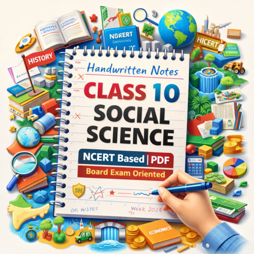 Class 10th Social Science Handwritten Notes PDF | Bihar Board | NCERT Based | Exam Oriented