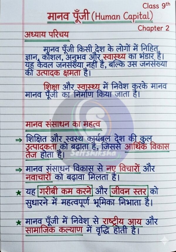 PDF_COM_202604052034024650 (1)_33 Class 9th Economics Handwritten Notes PDF | NCERT Based | Chapter-wise | Exam Oriented