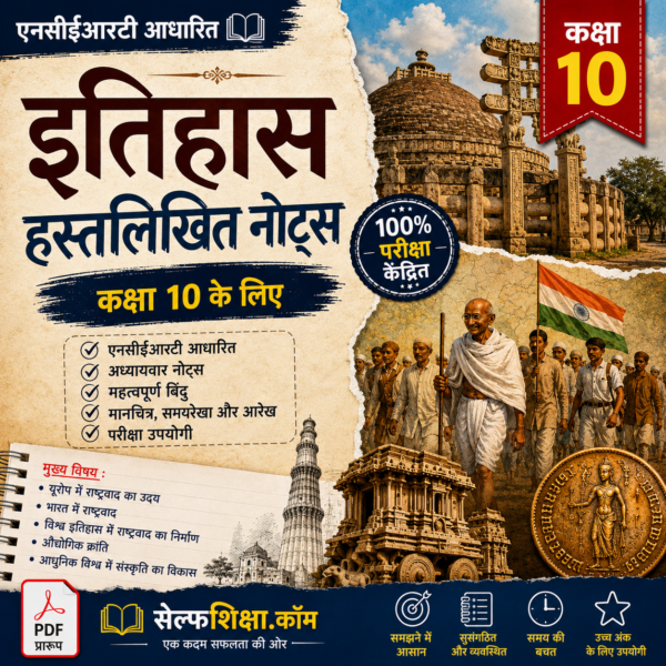 Class 10th History (इतिहास) Handwritten Notes PDF | NCERT Based | BSEB Hindi Medium | Chapterwise Complete Notes | Exam Ready Study Material