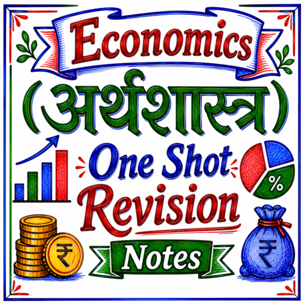 Economics One Shot Revision Notes (Colourful PDF) | UPSC, BPSC, SSC एवं सभी प्रतियोगी परीक्षाओं के लिए