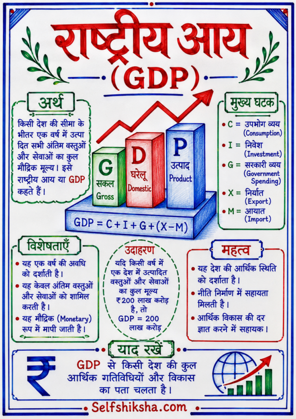 Economics One Shot Revision Notes (Colourful PDF) | UPSC, BPSC, SSC एवं सभी प्रतियोगी परीक्षाओं के लिए