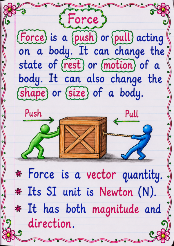 file_0000000052bc7208b70ef0cea40528d3 Class 9 Physics Handwritten Notes PDF | CBSE 2026-27 | Chapter-wise Notes | SelfShiksha