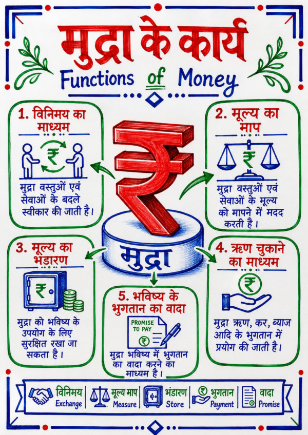 Economics One Shot Revision Notes (Colourful PDF) | UPSC, BPSC, SSC एवं सभी प्रतियोगी परीक्षाओं के लिए