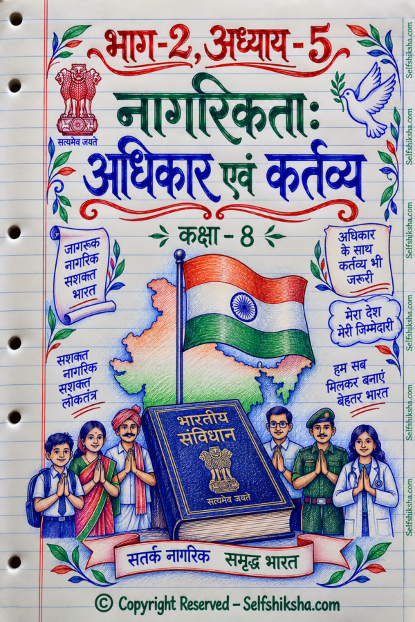 Class 8th Social Science Colourful Handwritten Notes | New NCERT Pattern | Selfshiksha.com