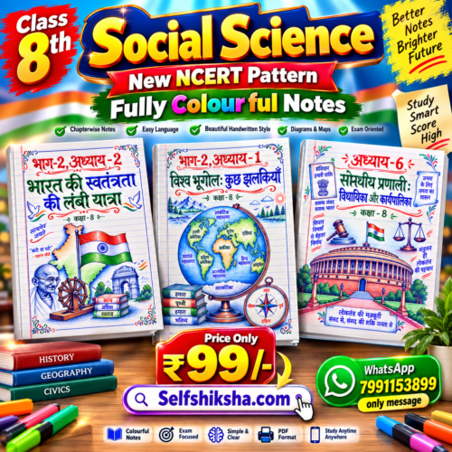 file_00000000714c8230847257737223f77c Class 8th Social Science Colourful Handwritten Notes | New NCERT Pattern | Selfshiksha.com