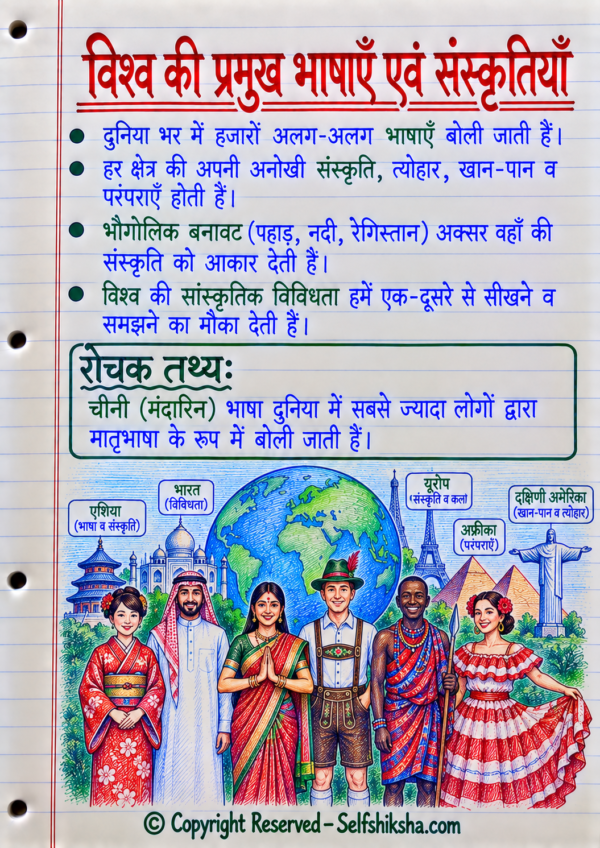 Class 8th Social Science Colourful Handwritten Notes | New NCERT Pattern | Selfshiksha.com